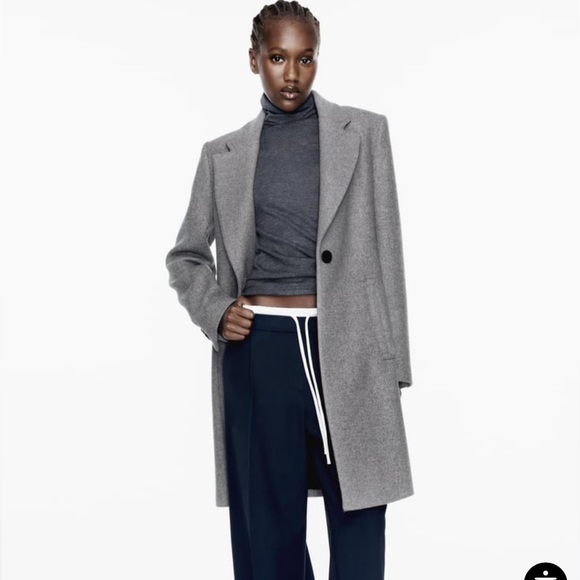 Zara Jackets & Blazers - NWOT: Zara felt texture coat, size M